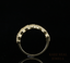 Diamond Link Statement Ring | Yellow Gold Diamond Chain Ring | Pave Diamond Fashion Ring | Luxury Cuban Link Ring | Modern Diamond Band