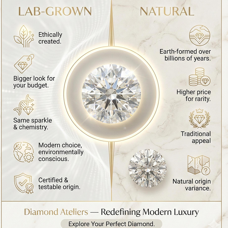 Lab Grown vs Natural Diamonds