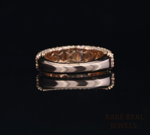 Baguette Diamond Band Ring, Multi Shape Diamond Eternity Band, Channel Set Wedding Ring, Luxury Diamond Wedding Band, Bridal Ring