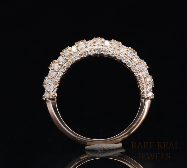 Baguette Diamond Band Ring, Multi Shape Diamond Eternity Band, Channel Set Wedding Ring, Luxury Diamond Wedding Band, Bridal Ring