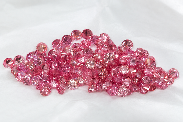 5.60 CTW Fancy Red Round Lab Grown Diamonds | 70 PCS | 2.07 MM Loose Round Diamonds