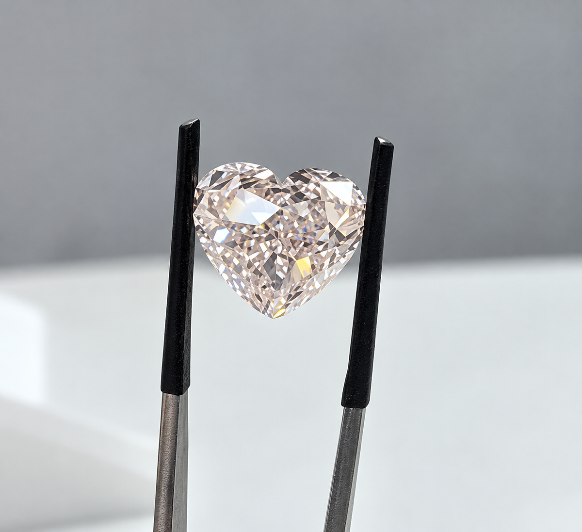 Heart Shape Lab Grown Diamond | Fancy Light Pink Heart Diamond | Certified Loose Diamond | Engagement Ring Stone