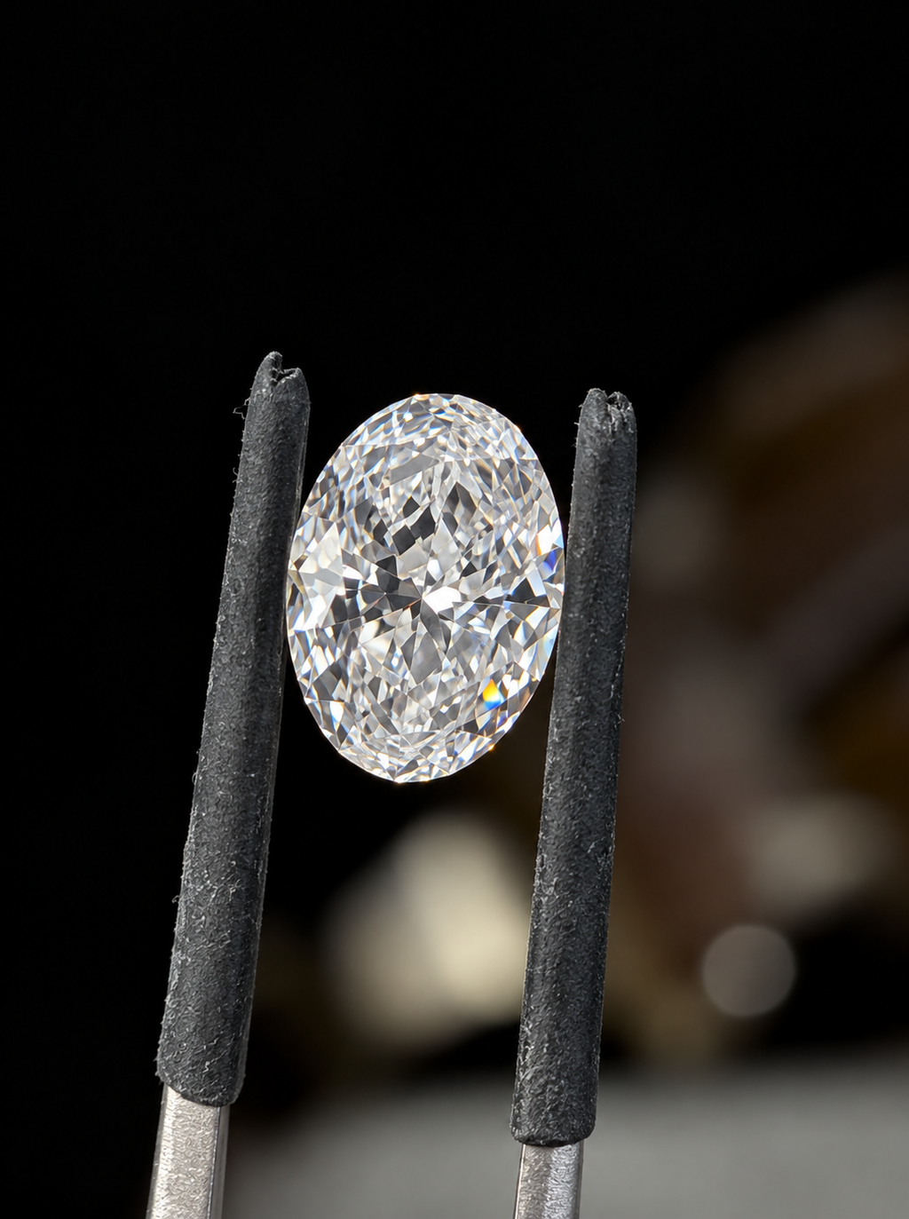 3.04 CT Modified Oval Cut Lab Grown Diamond D VVS2 IGI Certified No Bow Tie Loose Diamond XX Cut Engagement Stone