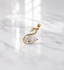 Pear Cut Lab Grown Diamond Swan Pendant, Lab Created Diamond Solitaire Pendant, Yellow Gold Pendant, Gift For Her