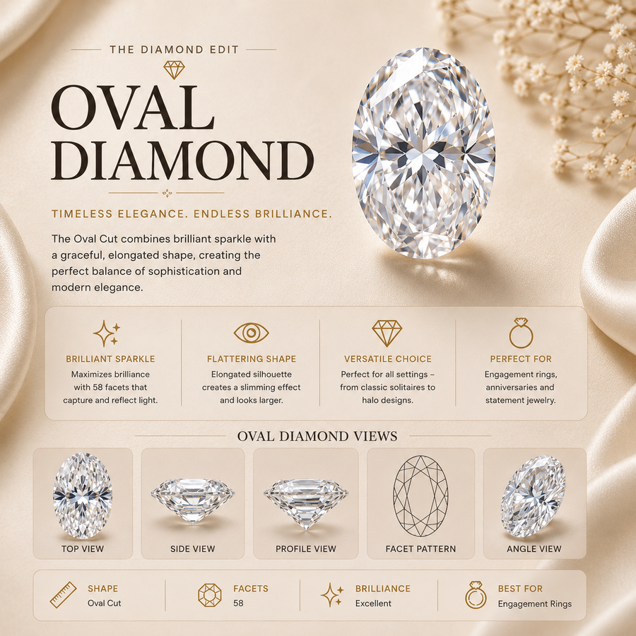 Oval diamond