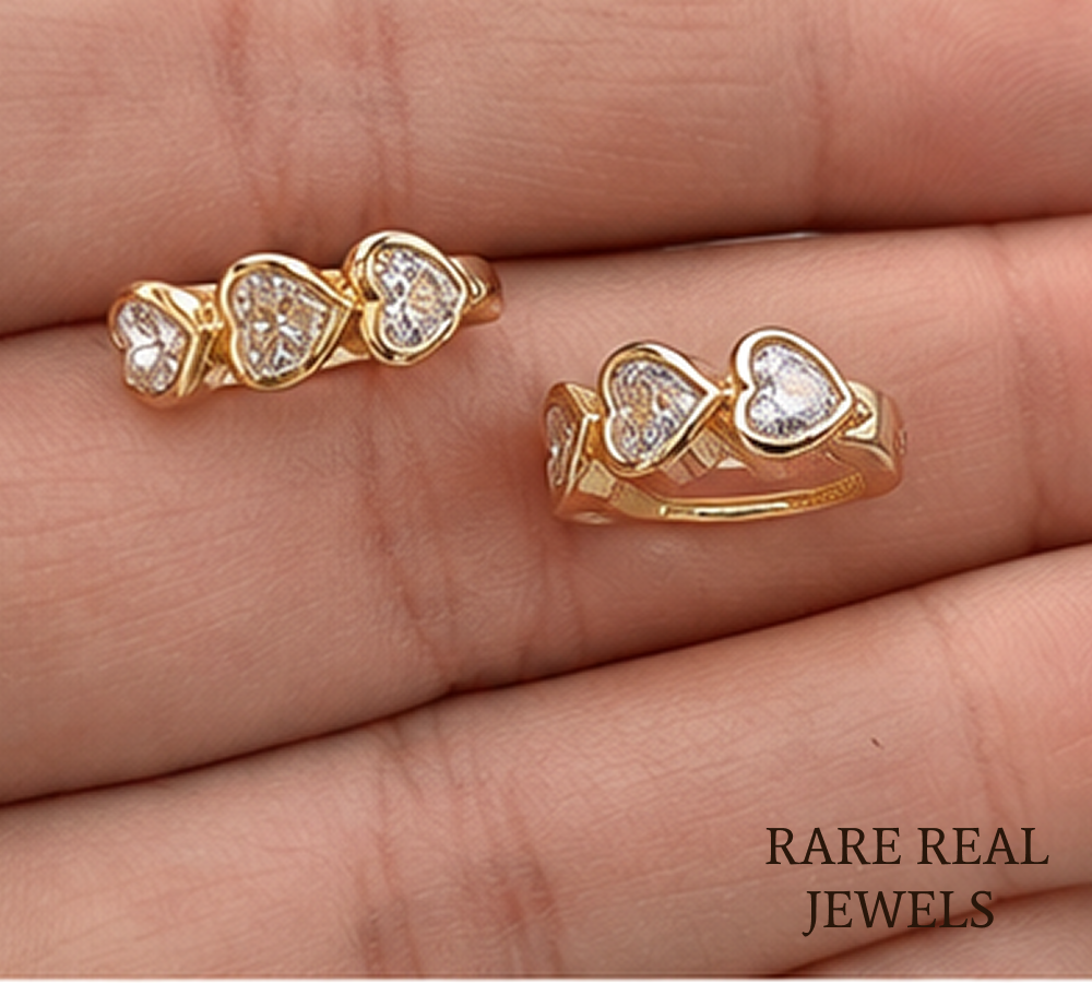 Heart Cut Lab Grown Diamond Huggie Hoop Earrings, Yellow Gold Heart Diamond Earrings, Minimalist Bridal Jewelry, Gift For Her