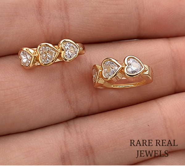 Heart Cut Lab Grown Diamond Huggie Hoop Earrings, Yellow Gold Heart Diamond Earrings, Minimalist Bridal Jewelry, Gift For Her