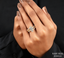 Marquise Cut Lab Grown Diamond Engagement Ring, Nature Inspired Yellow Gold Ring, Unique Bridal Proposal Ring