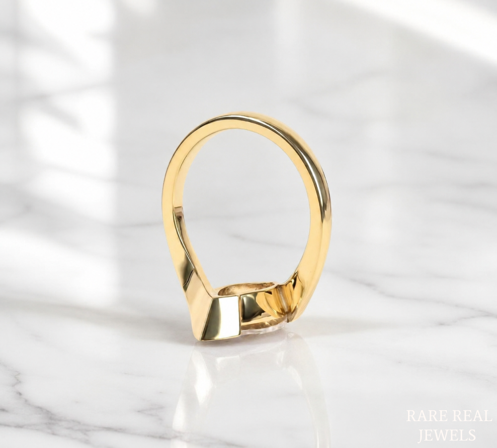 Marquise Diamond Engagement Ring, Yellow Gold Solitaire Ring, Bridal Ring, Proposal Ring, Wedding Ring, Gift for Her