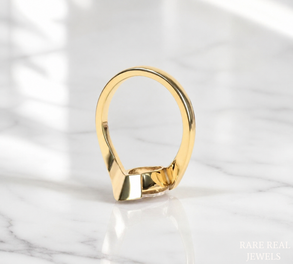 Marquise Diamond Engagement Ring, Yellow Gold Solitaire Ring, Bridal Ring, Proposal Ring, Wedding Ring, Gift for Her