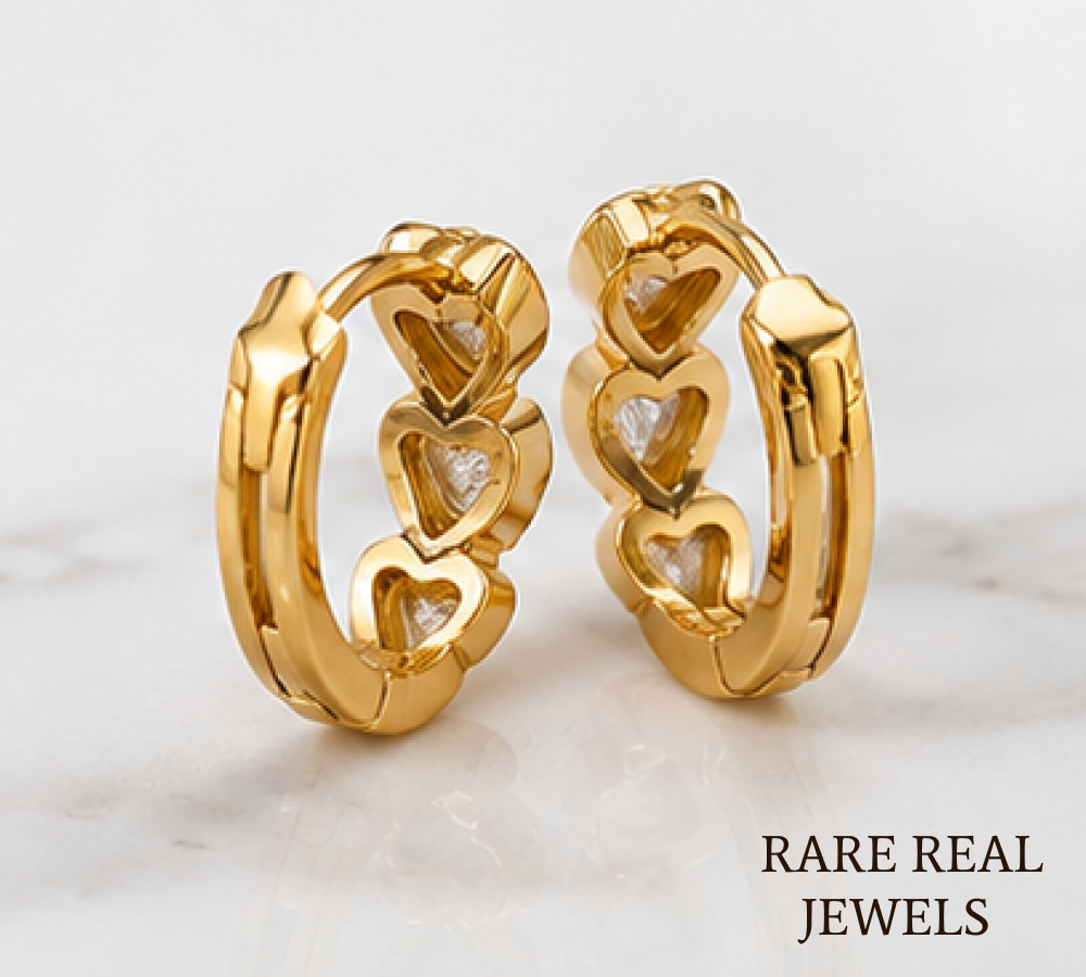 Heart Cut Lab Grown Diamond Huggie Hoop Earrings, Yellow Gold Heart Diamond Earrings, Minimalist Bridal Jewelry, Gift For Her