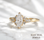 Marquise Diamond Engagement Ring Genuine Lab Grown Diamond Anniversary Ring Unique Proposal Ring for Her Six Claw Prong Setting Ring Gift