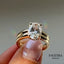 Oval Cut Lab Grown Diamond Engagement Ring, 3.00 CT Oval Diamond Ring, Yellow Gold Solitaire Ring, Bridal Ring, Promise Ring
