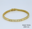 Princess Cut Diamond Tennis Bracelet in Yellow Gold | Square Diamond Line Bracelet