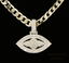 Evil Eye Pendant Necklace | Iced Out Evil Eye Charm | Diamond Protection Necklace | Gold CZ Eye Pendant | Hip Hop Jewelry Gift