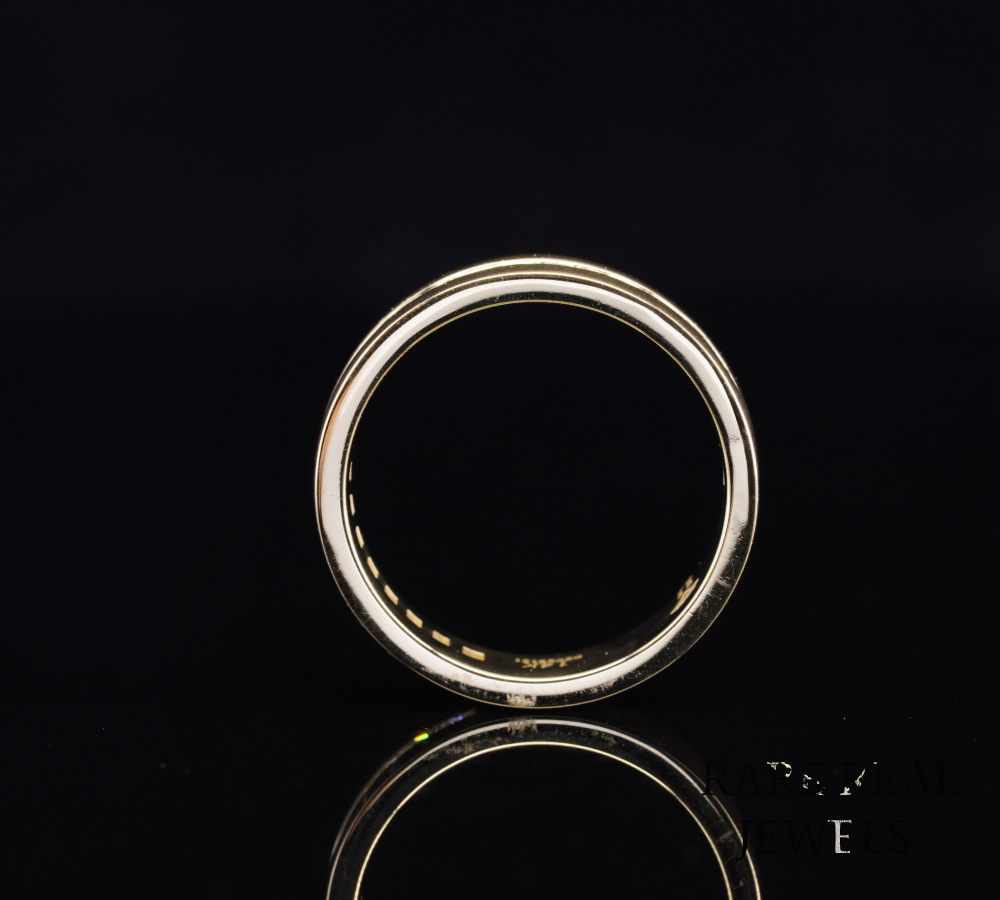 Princess Cut Diamond Wedding Band, Men's Diamond Ring, Channel Set Diamond Band, Gold Wedding Ring, Anniversary Band, Unisex Diamond Jewelry
