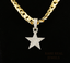 Diamond Star Pendant Necklace, Pave Diamond Star Charm, Gold Star Necklace, Celestial Jewelry Gift for Her, North Star Pendant, Luxury Diamond Jewelry
