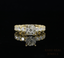 Round Diamond Engagement Ring, Cluster Diamond Ring, Yellow Gold Promise Ring, Bridal Ring, Anniversary Gift for Her, Vintage Inspired Diamond Ring
