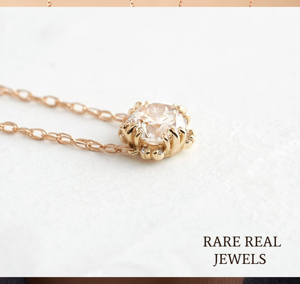 Round Halo Lab Grown Diamond Necklace, 14K Rose Gold Pendant, Minimalist Diamond Necklace, Gift for Her, Fine Jewelry