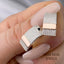 Rose Gold Pave Lab Grown Diamond Hoop Earrings: Statement Jewelry