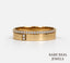 Diamond Cross Wedding Band, 14K Yellow Gold Pave Ring, Lab Diamond Anniversary Ring, Minimalist Stackable Band