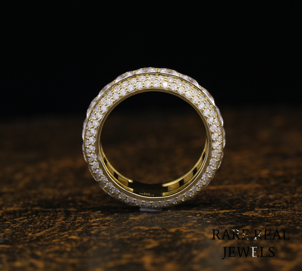 Princess Cut Diamond Wedding Band, Diamond Eternity Ring, Gold Anniversary Band, Princess Cut Wedding Ring, Stackable Diamond Band, Gift for Her