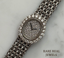 925 Sterling Silver Diamond Watch, Oval Luxury Women's Watch, Pavé Diamond Dial, Vintage Inspired Bracelet Watch