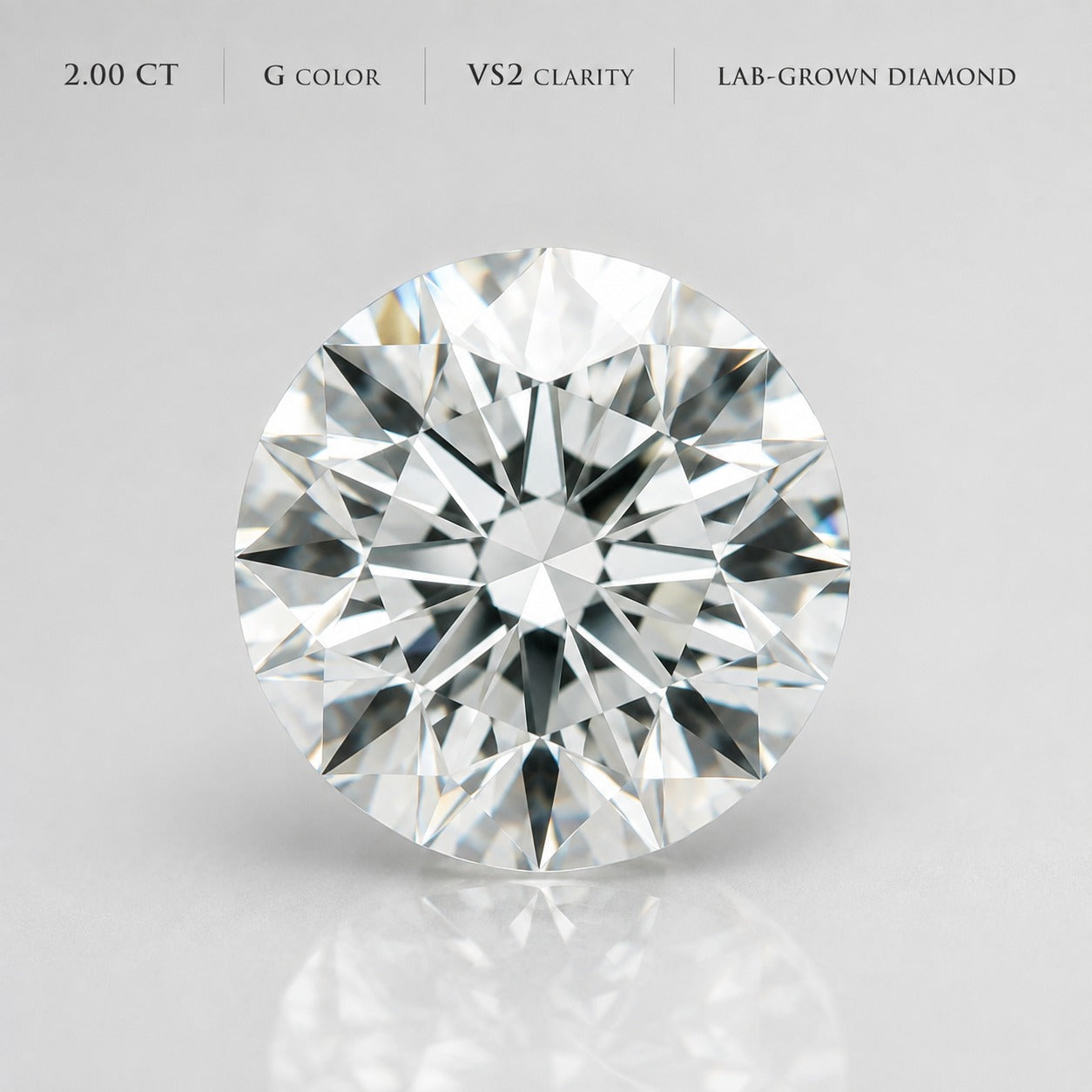 2 CT ROUND  LAB GROWN DIMOAND