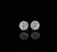 Diamond Cluster Stud Earrings, Round Diamond Floral Earrings, Cluster Diamond Earrings, Luxury Gold Stud Earrings, Gift for Her