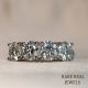 Moissanite Eternity Band: Round Cut White Gold Wedding Ring