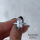 2.50 ct Radiant Moissanite Engagement Ring: White Gold Pave Setting