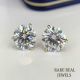 2.00 CTW Lab Grown Diamond Stud Earrings: 10K Yellow Gold