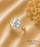 2.00ct Old Mine Lab Grown Diamond Engagement Ring: Vintage Yellow Gold Wedding Ring