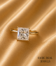 2.00ct Princess Cut Lab Grown Diamond Solitaire Ring: 14k Yellow Gold Engagement