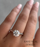  Round Lab Diamond Engagement Ring