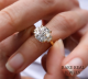 2.00ct Old Mine Lab Grown Diamond Engagement Ring: Vintage Yellow Gold Wedding Ring