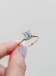 Elegant Cushion Cut Diamond Solitaire Engagement Ring in 14K Yellow Gold  VVS2 Cushion Diamond Promise Ring for Women