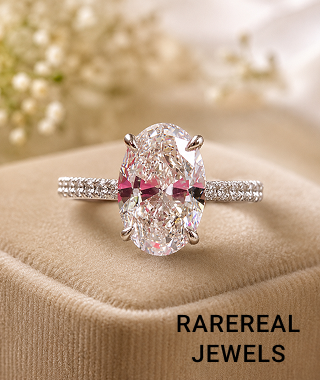 2.50ct Oval Lab Grown Diamond Engagement Ring: White Gold Hidden Halo