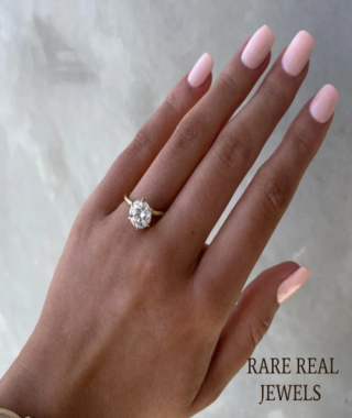 3.00 ct Round Lab Diamond Engagement Ring 