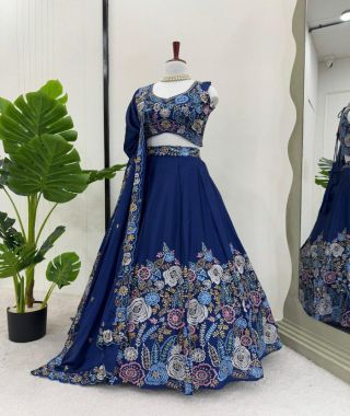  Heavy chinon silk Lehengha