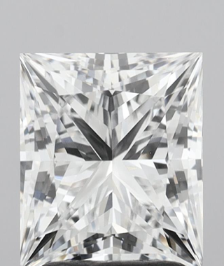 2 CT Princess Cut Diamond D Color VVS1 Clarity Certified Loose Diamond
