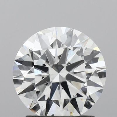 2.01CT Round E Color SI1 Clarity Lab Created Loose Diamond, IGI Certified Diamond